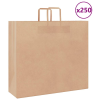 vidaXL 250 db barna kraft papírzacskók fogantyúkkal 54x15x49 cm