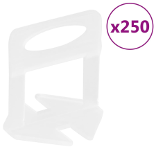 vidaXL 250 db csempeszintező ék 1 mm kőműves és burkoló szerszám