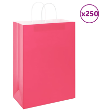 vidaXL 250 db rózsaszín kraft papírzacskók fogantyúkkal 32x17x44 cm ajándéktasak