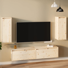 vidaXL 2 darab tömör fenyőfa faliszekrény 30 x 30 x 80 cm bútor