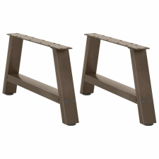 vidaXL 2 db A-alakú dohányzóasztal láb 70 x (30-31) cm acél bútor