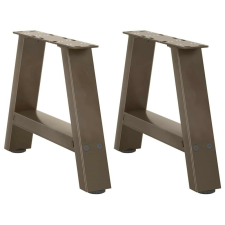 vidaXL 2 db acél dohányzóasztal lábak A-alakú 30x(30-31) cm bútor