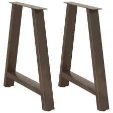 vidaXL 2 db acél dohányzóasztal lábak A-alakú 80x(72-73) cm bútor