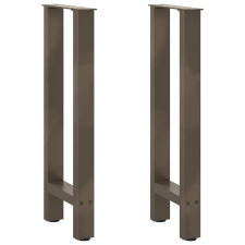 vidaXL 2 db acél dohányzóasztal lábak natúr acél 28x(72-73) cm bútor