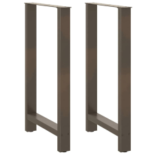 vidaXL 2 db acél dohányzóasztal lábak natúr acél 60x(100-101) cm bútor