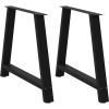 vidaXL 2 db acél fekete dohányzóasztal lábak A-alakú 100x(72-73) cm (4012864)