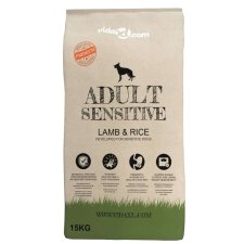 vidaXL 2 db „adult sensitive lamb & rice” prémium száraz kutyatáp 30 kg kutyaeledel