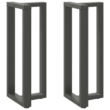 vidaXL 2 db antracit acél bárasztal lábak T-alakú 40x35x(101-102) cm bútor