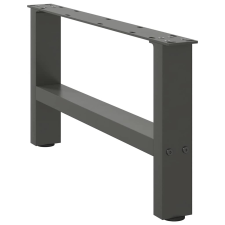 vidaXL 2 db antracit acél dohányzóasztal lábak 30×60 cm bútor
