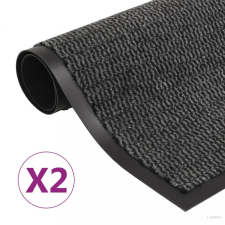 vidaXL 2 db antracitszürke négyszögletes szennyfogó szőnyeg 40 x 60 cm lakástextília
