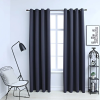 vidaXL 2 db antracitszürke sötétítőfüggöny fémgyűrűkkel 140 x 225 cm