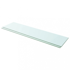 vidaXL 2 db átlátszó üveg paneles polc 100 x 25 cm kerti bútor