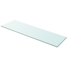 vidaXL 2 db átlátszó üveg paneles polc 100 x 30 cm (3051586) bútor