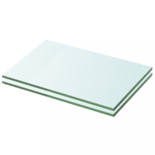 vidaXL 2 db átlátszó üveg paneles polc 20 x 25 cm kerti bútor