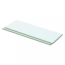 vidaXL 2 db átlátszó üveg paneles polc 50 x 12 cm kerti bútor