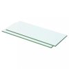 vidaXL 2 db átlátszó üveg paneles polc 50 x 15 cm