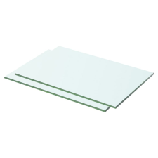 vidaXL 2 db átlátszó üveg paneles polc 50 x 25 cm bútor