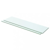 vidaXL 2 db átlátszó üveg paneles polc 60 x 12 cm