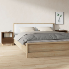 vidaXL 2 db barna tölgy színű éjjeliszekrény 40x35x50 cm bútor