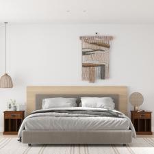 vidaXL 2 db barna tölgy színű éjjeliszekrény 43x36x50 cm bútor