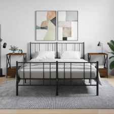 vidaXL 2 db barna tölgy színű szerelt fa éjjeliszekrény 50x41x65 cm bútor