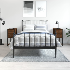 vidaXL 2 db barna tölgyszínű szerelt fa éjjeliszekrény 32x42x70 cm bútor
