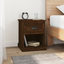 vidaXL 2 db barna tölgyszínű szerelt fa éjjeliszekrény 39x39x47,5 cm bútor