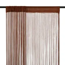 vidaXL 2 db barna zsinórfüggöny 100 x 250 cm lakástextília