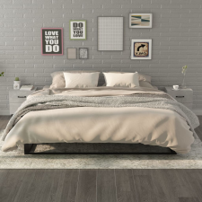 vidaXL 2 db betonszürke éjjeliszekrény 40 x 35 x 47,5 cm bútor