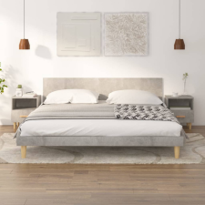 vidaXL 2 db betonszürke éjjeliszekrény 40x35x47 cm bútor