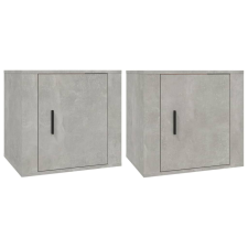 vidaXL 2 db betonszürke éjjeliszekrény 50x39x47 cm (816697) bútor
