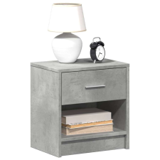 vidaXL 2 db betonszürke éjjeliszekrény fiókkal 39x28x41 cm bútor
