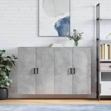 vidaXL 2 db betonszürke faliszekrény 69, x 34 x 90 cm bútor