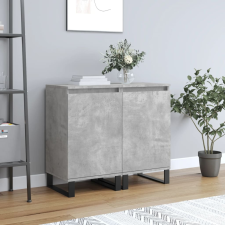 vidaXL 2 db betonszürke műfa tálalószekrény 40 x 35 x 70 cm bútor