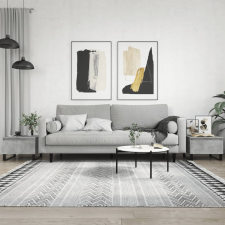 vidaXL 2 db betonszürke szerelt fa dohányzóasztal 50 x 46 x 35 cm bútor