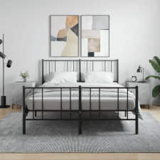 vidaXL 2 db betonszürke szerelt fa éjjeliszekrény 40 x 40 x 50 cm bútor