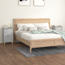 vidaXL 2 db betonszürke szerelt fa éjjeliszekrény 40x35x70 cm bútor