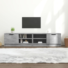 vidaXL 2 db betonszürke szerelt fa TV-szekrény 80x35x36,5 cm bútor