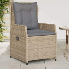 vidaXL 2 db bézs polyrattan dönthető kerti szék kerti bútor