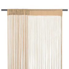 vidaXL 2 db bézs zsinórfüggöny 100 x 250 cm lakástextília