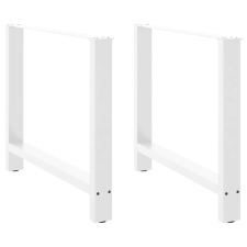 vidaXL 2 db fehér acél dohányzóasztal lábak 100x(72-73) cm bútor