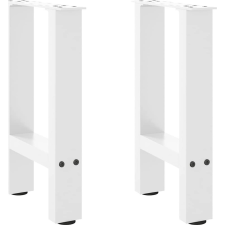 vidaXL 2 db fehér acél dohányzóasztal lábak 28x(42-43) cm (4013273) bútor