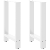 vidaXL 2 db fehér acél dohányzóasztal lábak 50x(72-73) cm