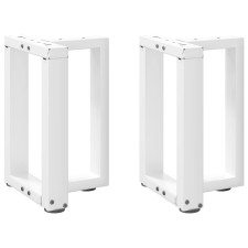 vidaXL 2 db fehér acél dohányzóasztal lábak T-alakú 38x25x(42-43) cm bútor