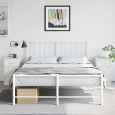 vidaXL 2 db fehér acél éjjeliszekrény 34,5x39x62 cm bútor
