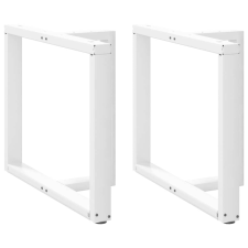 vidaXL 2 db fehér acél étkezőasztal lábak T-alakú 90x35x(72-73) cm bútor