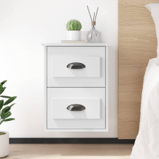 vidaXL 2 db fehér falra szerelhető éjjeliszekrény 41,5x36x53 cm bútor