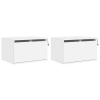 vidaXL 2 db fehér falra szerelhető éjjeliszekrény LED-világítással (836827)