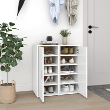 vidaXL 2 db fehér forgácslap cipősszekrény 32 x 35 x 70 cm bútor