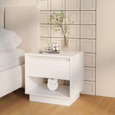 vidaXL 2 db fehér forgácslap éjjeliszekrény 45 x 34 x 44 cm bútor